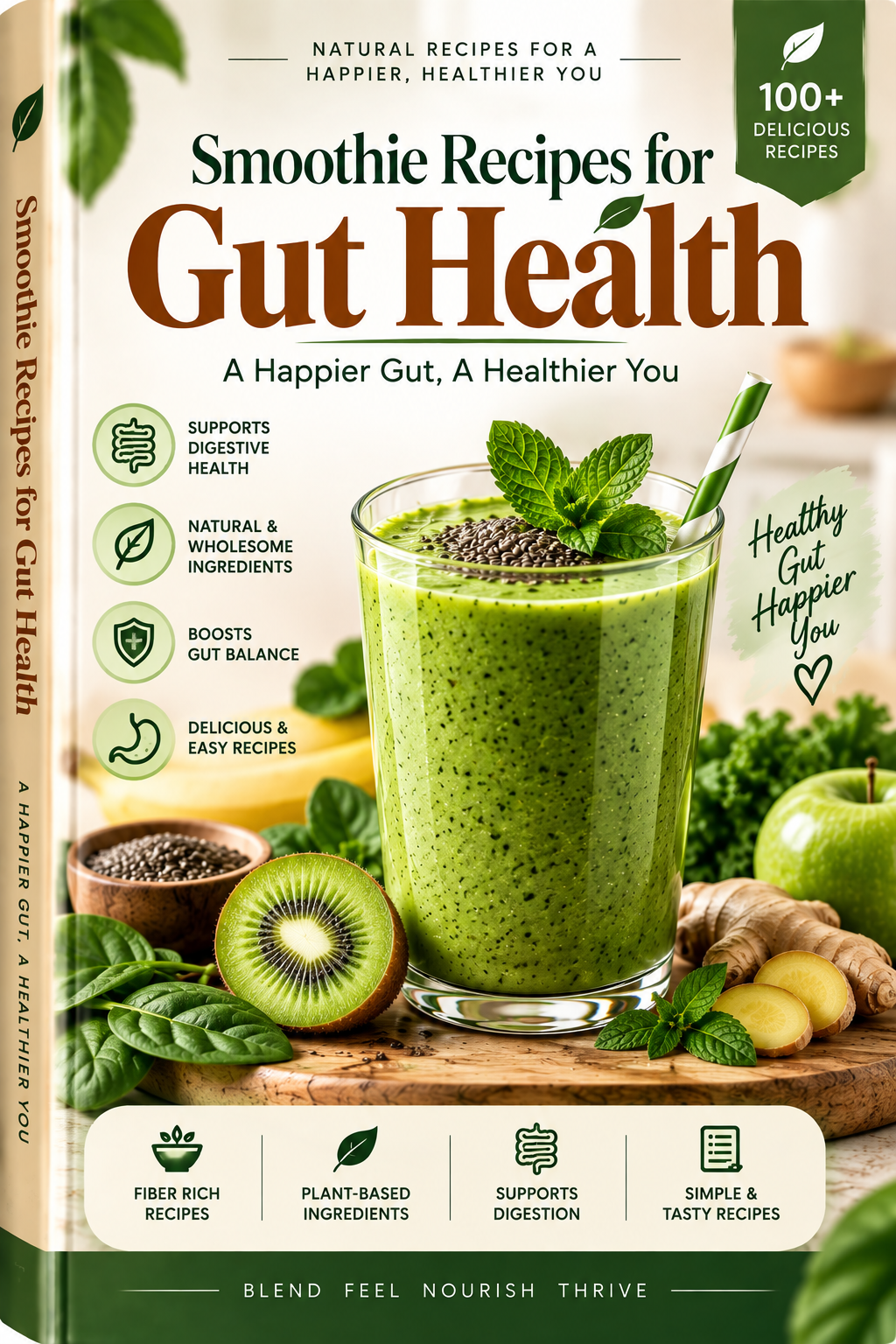 Smoothie Recipes for Gut Health ebook cover